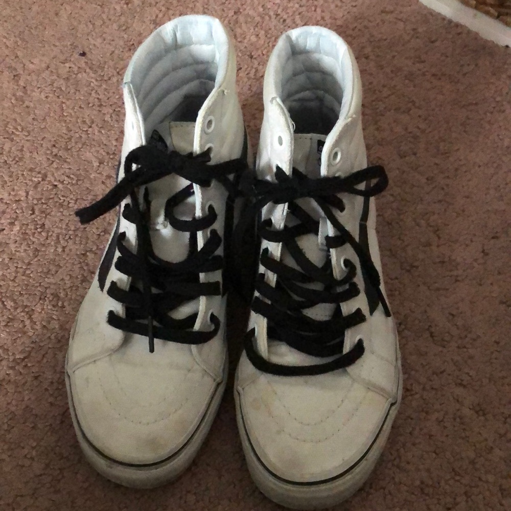 white high top vans